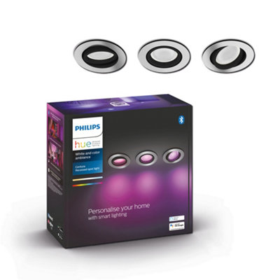 Philips Hue Centura White and Colour Ambiance 3-pack recessed Spotlight