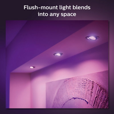 Philips Hue Centura White and Colour Ambiance 3-pack recessed Spotlight
