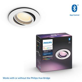 Philips Hue Centura White and Colour Ambiance Recessed Spotlight, White