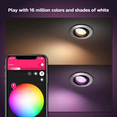 Philips Hue Centura White and Colour Ambiance Recessed Spotlight