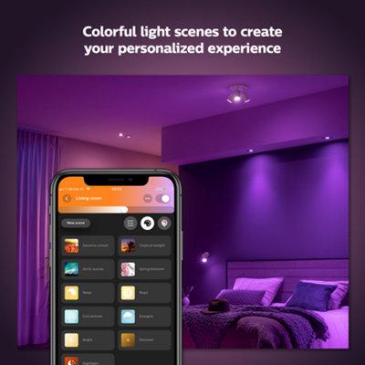 Philips Hue Centura White and Colour Ambiance Recessed Spotlight - 3