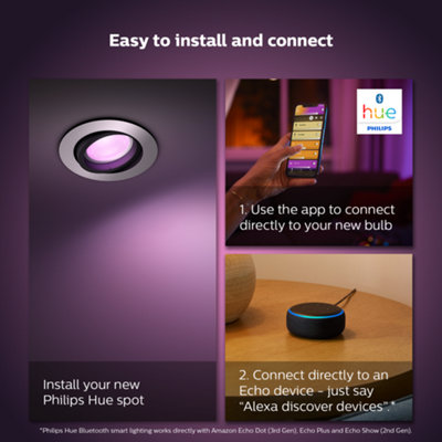 Philips Hue Centura White and Colour Ambiance Recessed Spotlight - 6
