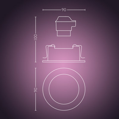 Philips Hue Centura White and Colour Ambiance Recessed Spotlight - 7