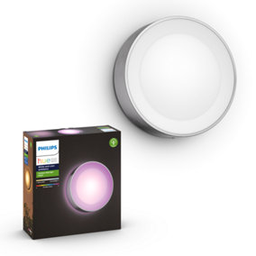 Philips Hue Daylo White & Colour Ambiance Smart Outdoor Wall Light, Innox