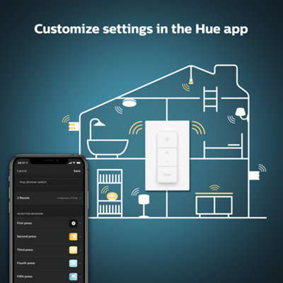 Philips Hue Dimmer Switch V2 White - 8