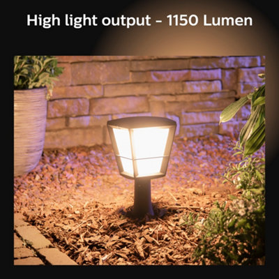 Philips Hue Econic White & Colour Ambiance LED Smart Outdoor Pedestal Light - 4