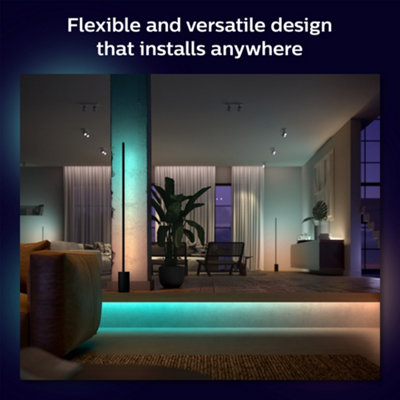 Philips Hue Gradient Light strip Extension 1m White & Colour Ambiance Smart LED Kit with Bluetooth - 3