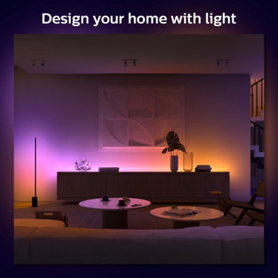 Philips Hue Gradient Light strip Extension 1m White & Colour Ambiance Smart LED Kit with Bluetooth - 5