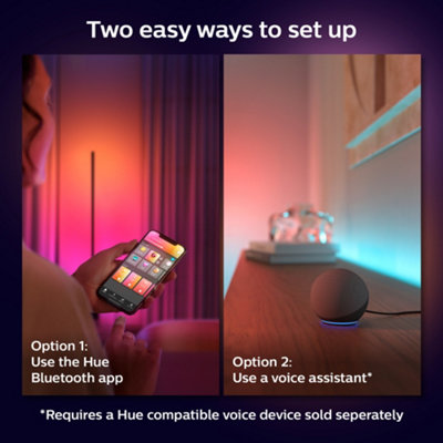Philips Hue Gradient Light strip Extension 1m White & Colour Ambiance Smart LED Kit with Bluetooth - 7
