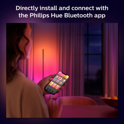 Philips Hue Gradient Light strip Extension 1m White & Colour Ambiance Smart LED Kit with Bluetooth - 8