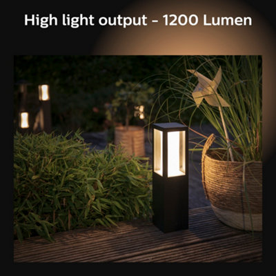 Philips Hue Impress White & Colour Ambiance LED Smart Outdoor Pedestal Light - 4