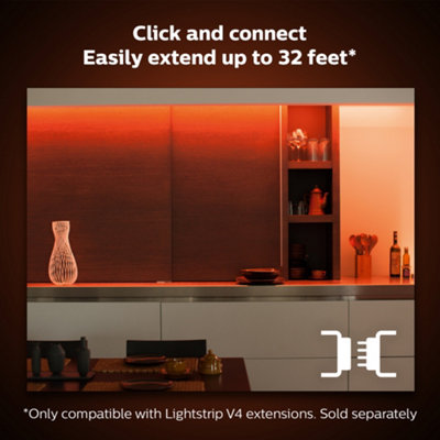 Philips Hue Lightstrip Plus V4 2m base with Bridge Starter kit