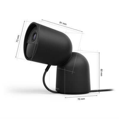 Philips Hue Secure Wired Desktop Camera Black - 9