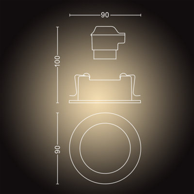 Philips Hue Smart Milliskin White Ambiance Silver Recessed Spotlights - 7
