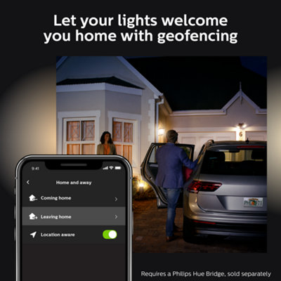 Philips Hue Tuar White LED Smart Outdoor Pedestal Light - 4