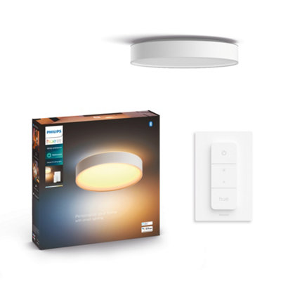 Philips Hue White Ambiance Devere Medium ceiling lamp White