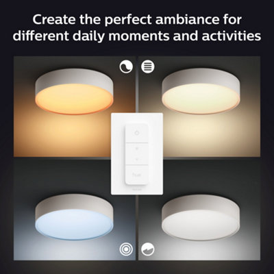 Philips Hue White Ambiance Enrave large ceiling lamp white