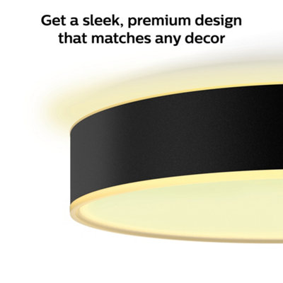 Philips Hue White Ambiance Enrave small ceiling lamp black