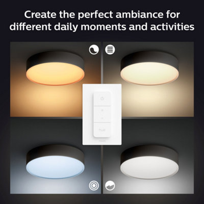 Philips Hue White Ambiance Enrave small ceiling lamp black