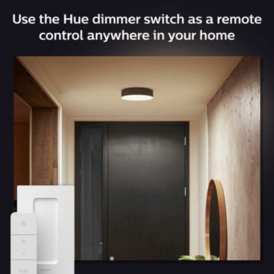 Philips Hue White Ambiance Enrave small ceiling lamp black