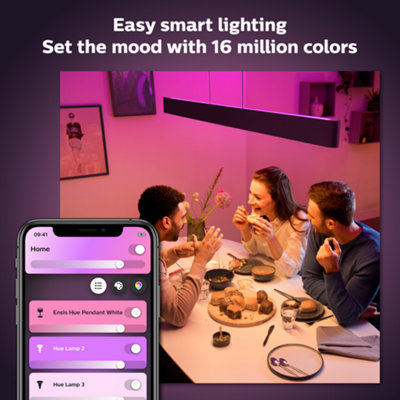 Philips Hue White and Colour Ambiance Ensis pendant light black