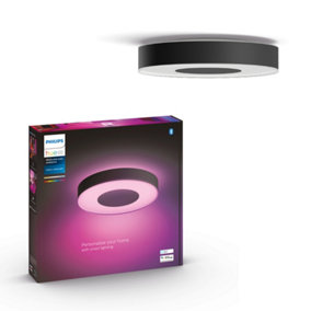 Philips Hue White and Colour Ambiance Infuse large ceiling lamp Black