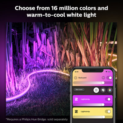 Philips Hue White and Colour Ambiance Lightstrip Outdoor 2 metre - 4