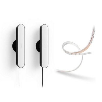 Philips Hue White and Colour Ambiance Play Light Bar Twin Pack and Light strip