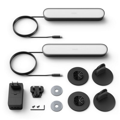 Philips Hue White and Colour Ambiance Play Lightbar 2 Pack with Bridge Starter kit - 8