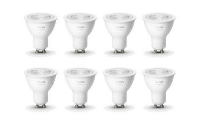 Buy Philips Hue GU10 White Smart Bulb With Bluetooth - 8 Pack