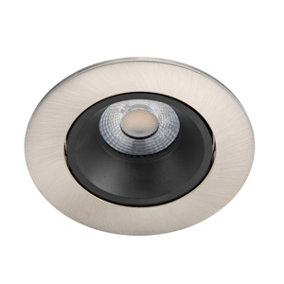 Philips LED Abrosa Nickel recessed Spotlight Warm White IP44