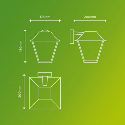 Philips LED Alpenglow Outdoor Wall Light Anthracite