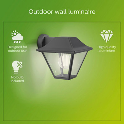 Philips LED Alpenglow Outdoor Wall Light Anthracite