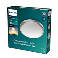 Philips LED Balance Bathroom Ceiling Light 27K 6W, Warm White, IP44