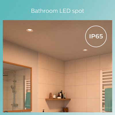 Philips LED Dive Recessed Spotlights Black Dimmable