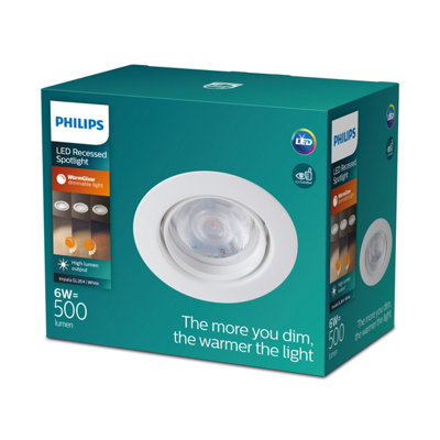 Philips LED Impala WarmGlow Dimmable White 500lm