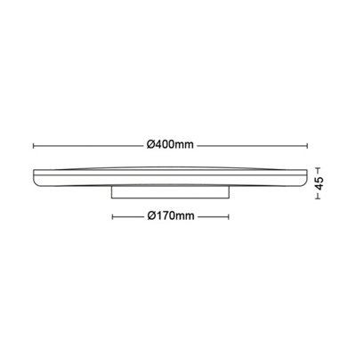 Philips LED Ozziet Ceiling Light CL570 22W 40K White DIY at B Q
