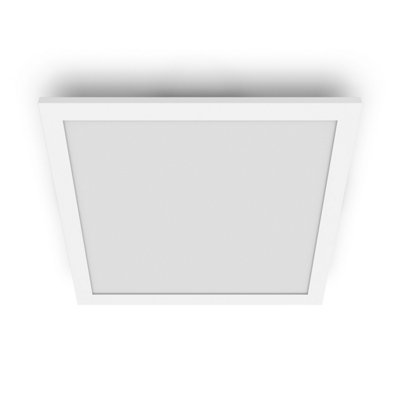 Philips LED Panel Square Ceiling Light 27K 12W, Warm White, White