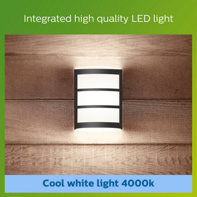 Philips LED Python Outdoor Wall Light Anthracite 40K - 1