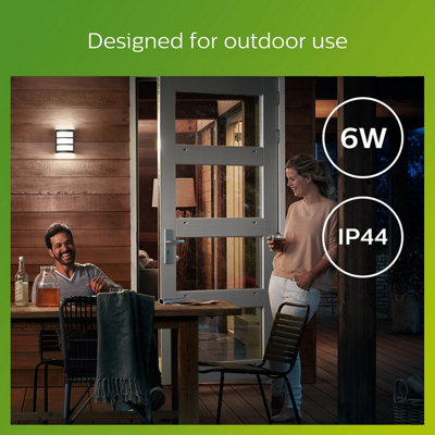 Philips LED Python Outdoor Wall Light Anthracite 40K - 6