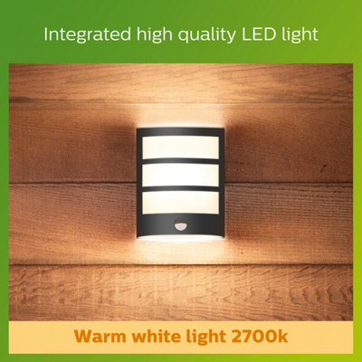 Philips LED Python Outdoor Wall Light Anthracite with PIR 27K