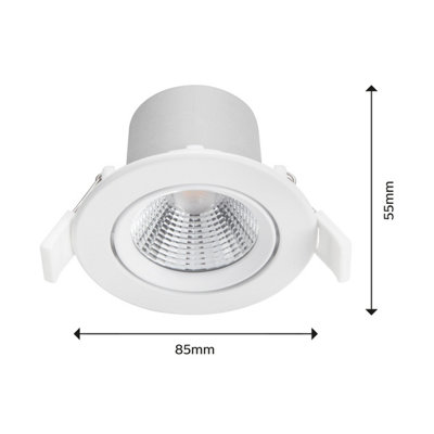 Philips LED Sparkle SL261 Recessed Spotlight White Dimmable