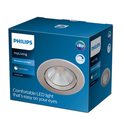 Philips LED Sparkle Spotlights Nickel 5W, 27K