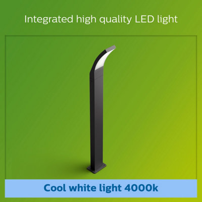 Philips LED Splay Post Light Anthracite 12W 40K - 5