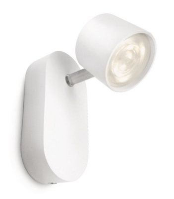 Philips LED Star Single Spot Wall Light White