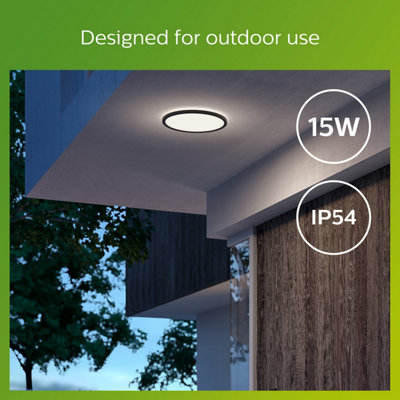 Philips SuperSlim LED IP54 25cm 2.700K wit