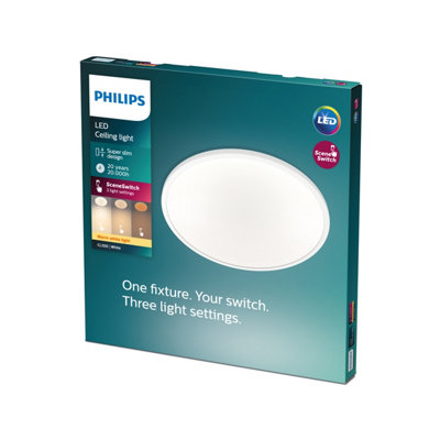 Philips LED Superslim CL550 White, 18W, 27K
