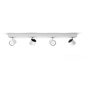 Philips LED WarmGlow Dimmable 4-spotStar bar light White