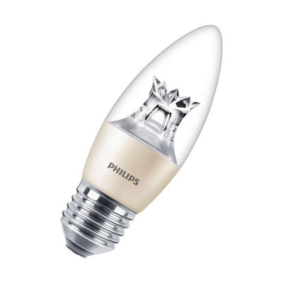 Philips Master LED DimTone Candle 5.5W E27 Dimmable Warm White Clear