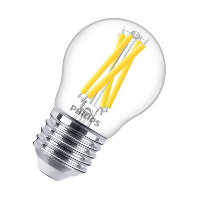 Philips Master LED DimTone Golfball 3.4W E27 Dimmable Warm White Clear